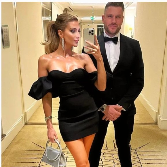 ZARA STRETCH BUSTIE TIRED RUFFLE VOLUMINOUS SLEEVE FULLY LINED SHORT DRESS $129 - Picture 2 of 16